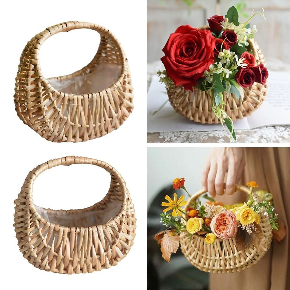 Gardening Tools Girls - الصفصاف الروطان زهرة فتاة سلال أصفر
