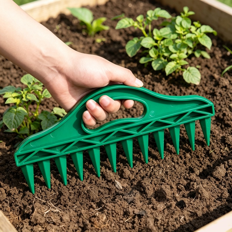أداة زراعة يدوية بلاستيكية لحف - مراجعة Gardening Tools Vegetables وسعره
