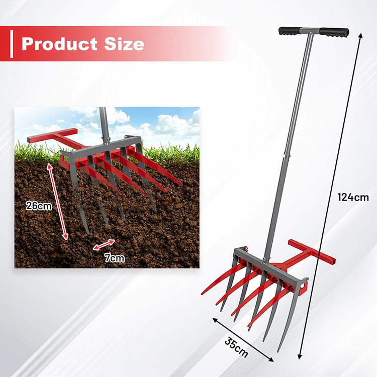 شوكة حفر متينة موفرة للجهد 2 ف - مراجعة Spade Digging Fork وسعره