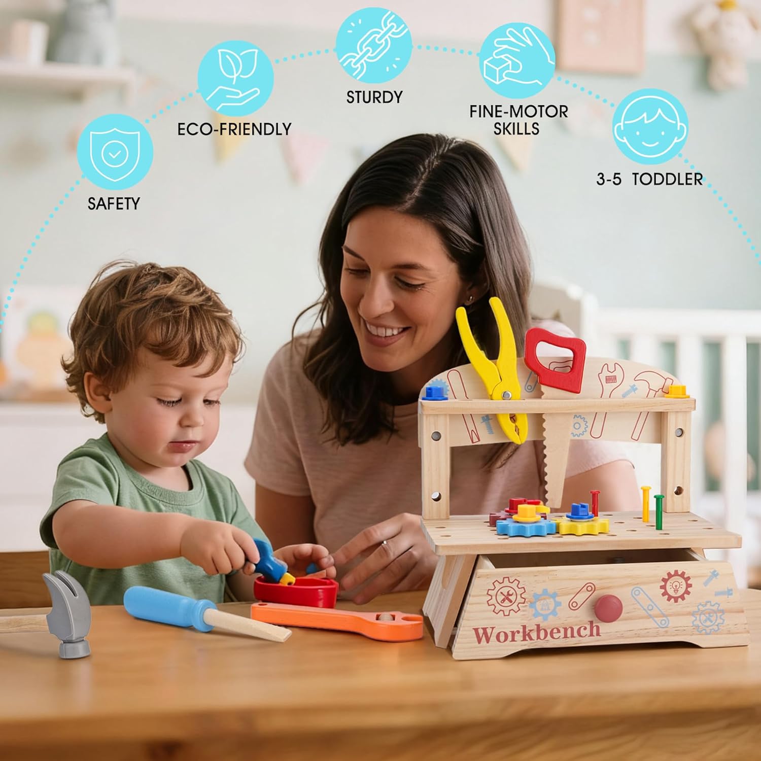 مقعد أدوات خشبية للأطفال، لعبة - مراجعة Gardening Tools Girls وسعره