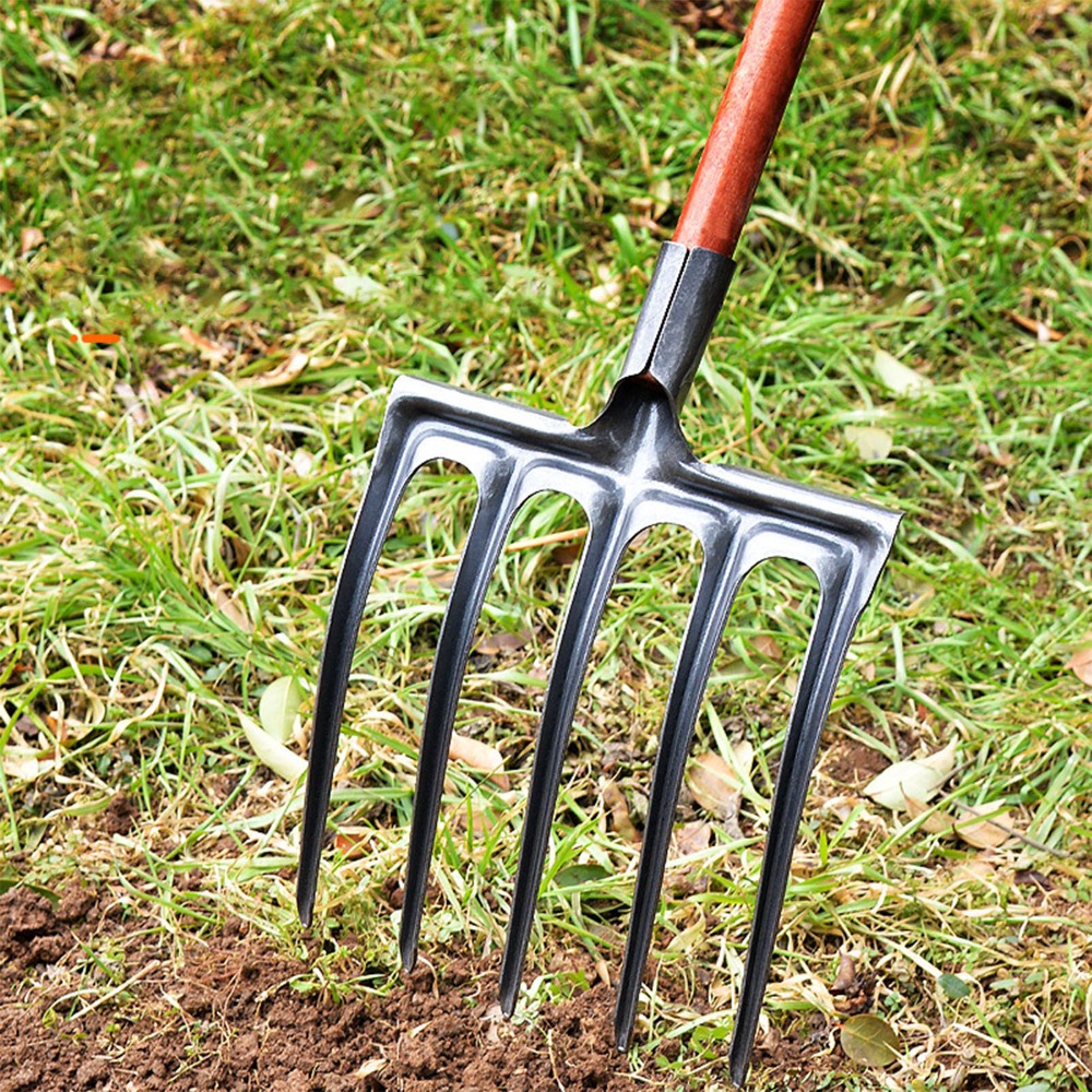 شوكة حفر قوية من الفولاذ عالي  - مراجعة Spade Digging Fork وسعره