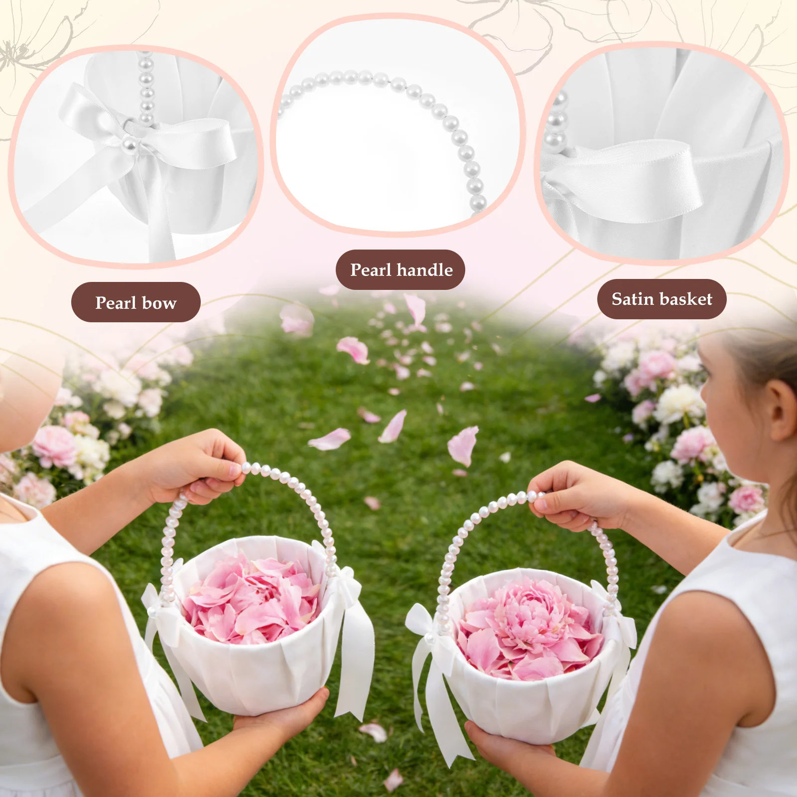 سلة زهور للعروس/الأطفال مكونة  - مراجعة Gardening Tools Girls وسعره